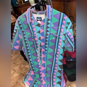 Retro wrangler shirt short sleeve